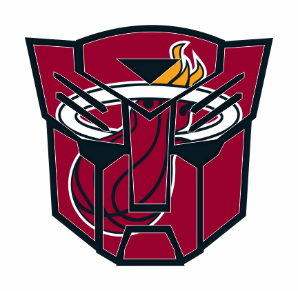 Autobots Miami Heat logo vinyl decal